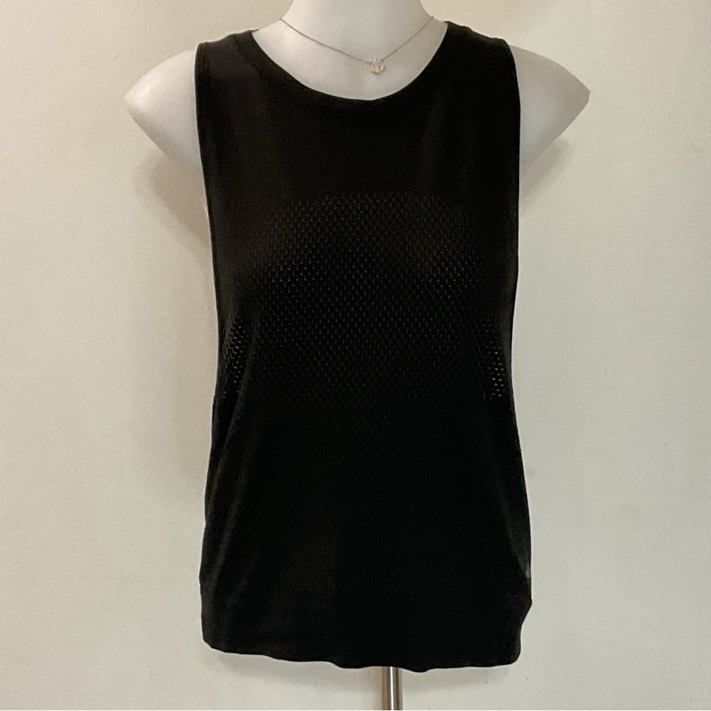 Lululemon Black Semi Sheer Tank Top Size S